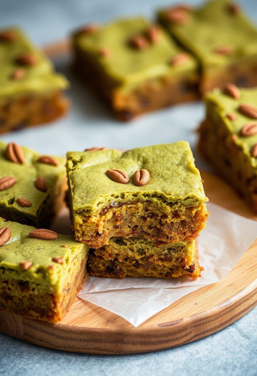 Matcha Green Tea Blondies