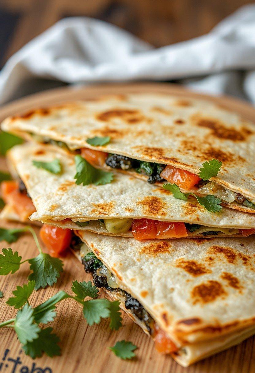 Mediterranean Quesadillas