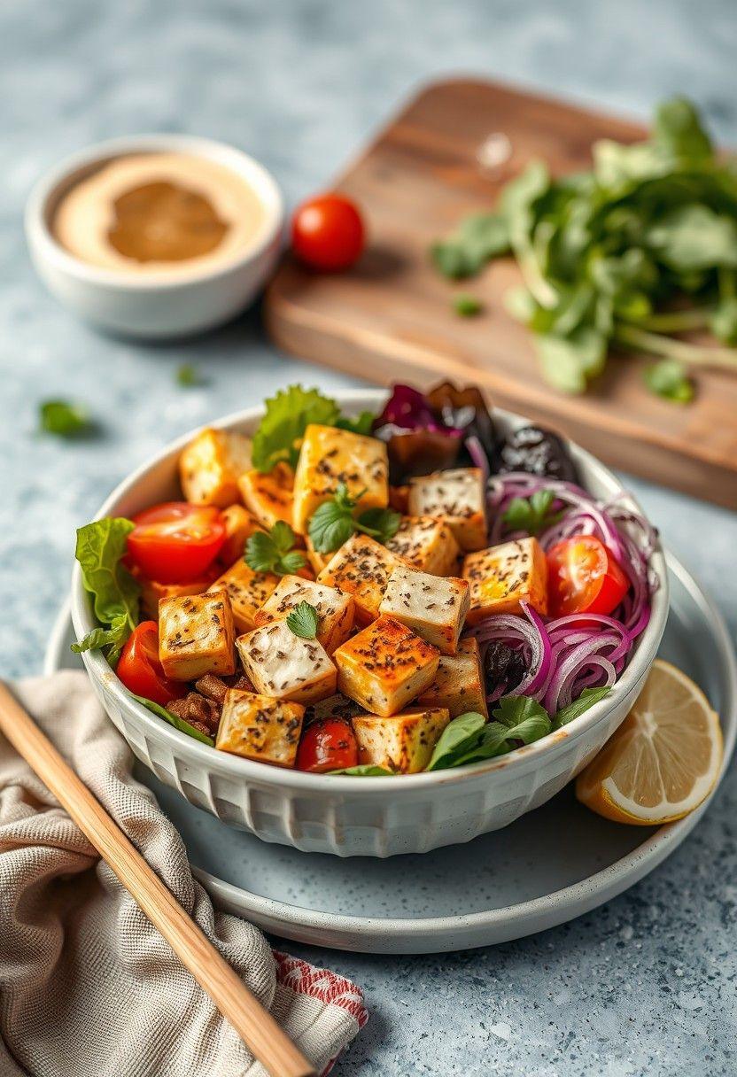 Mediterranean Tofu Bowl