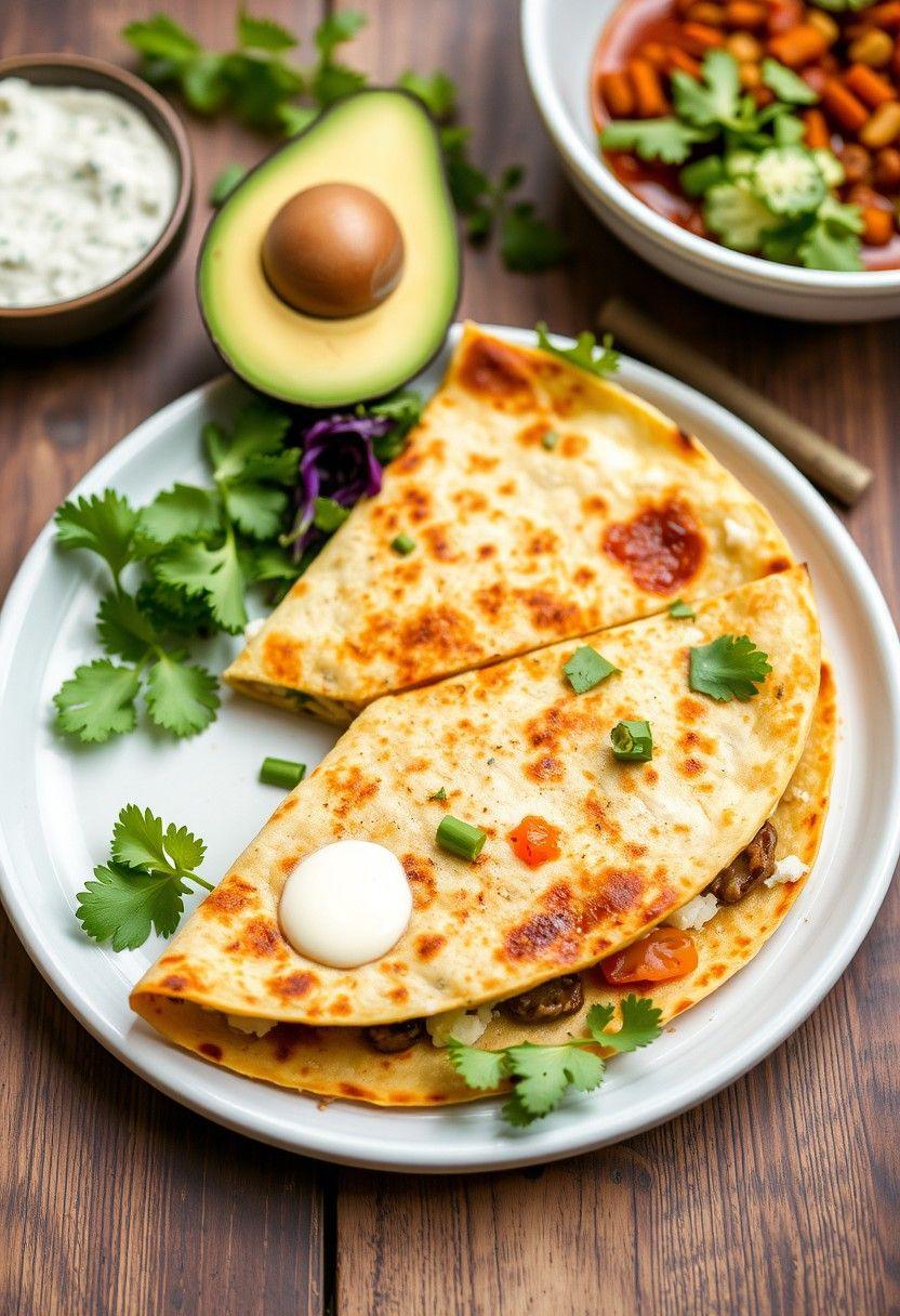 -Minute Vegan Quesadilla