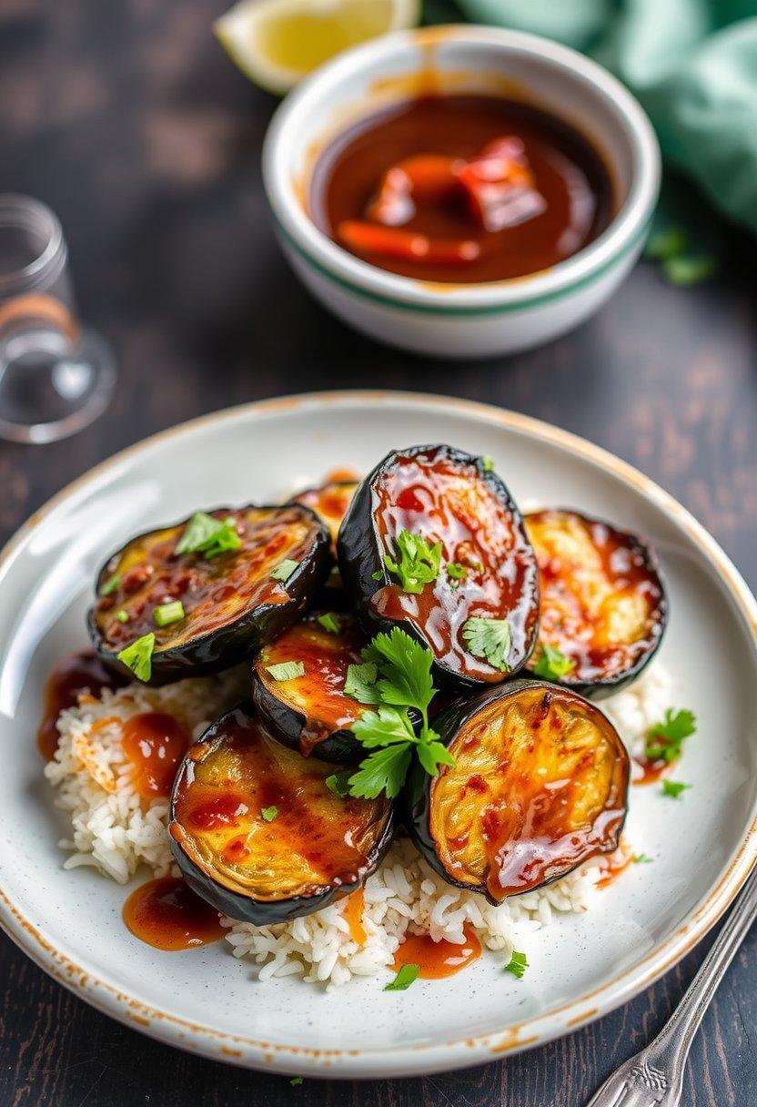 . Miso-Glazed Eggplant