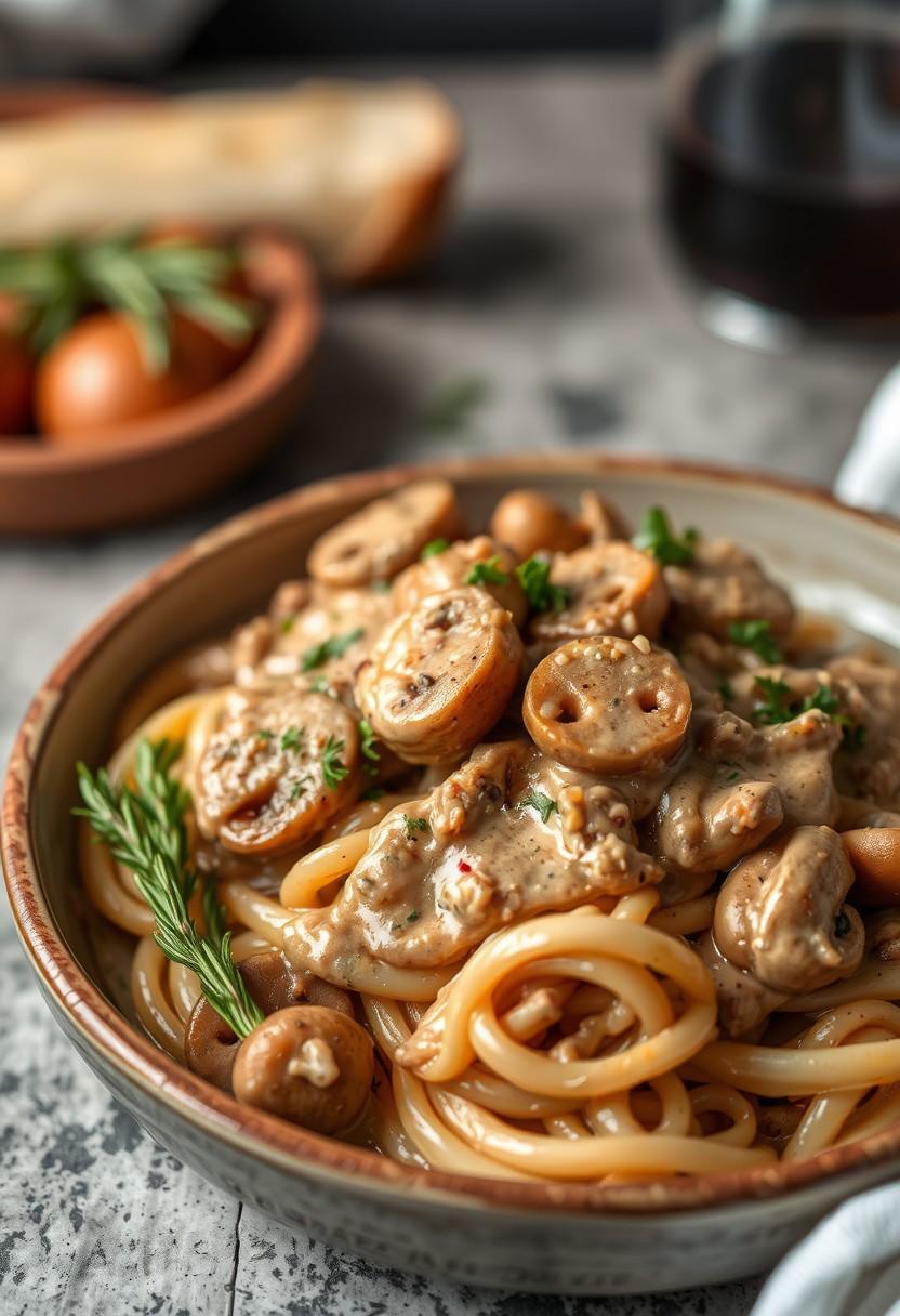 Mushroom Stroganoff