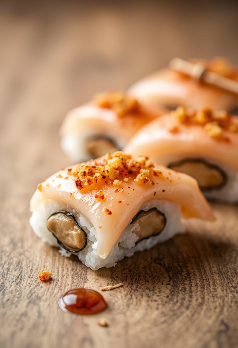 Mushroom Unagi Nigiri