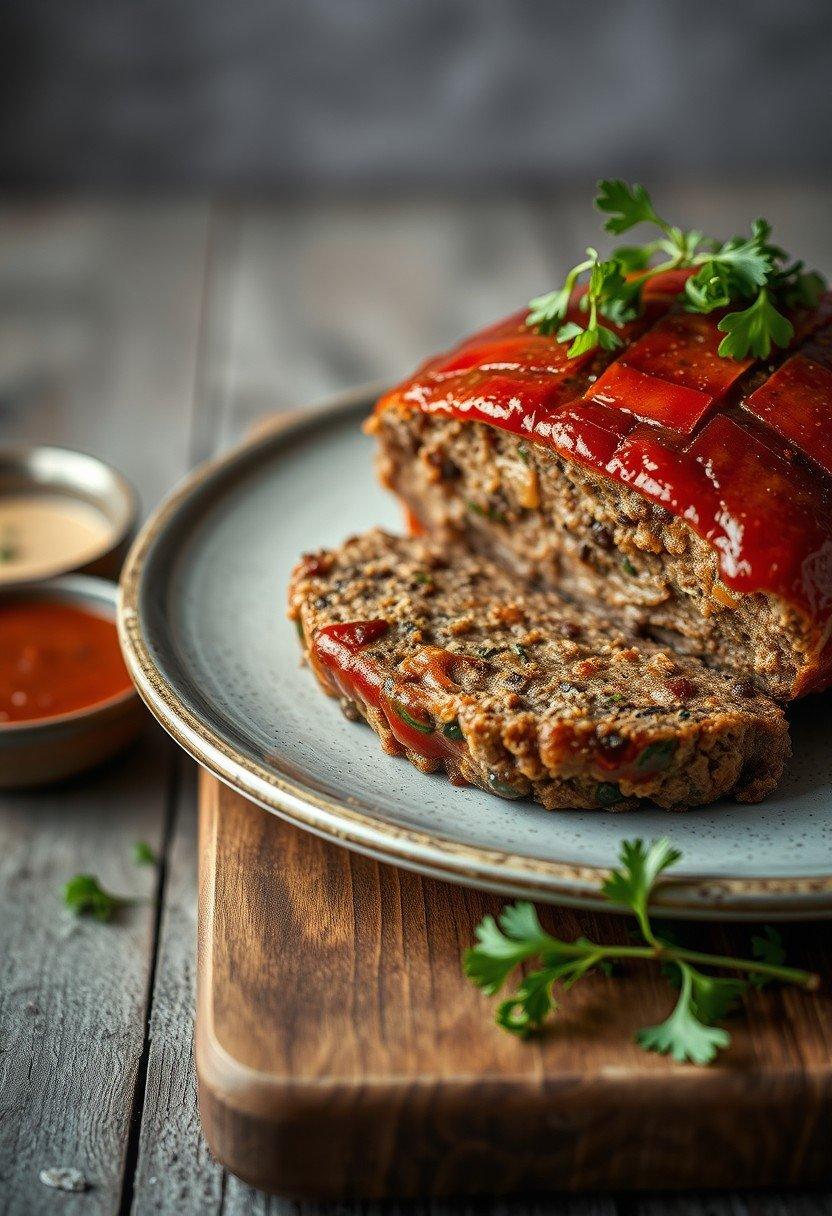 Mushroom and Lentil Meatloaf