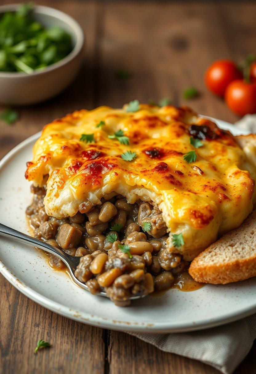 Mushroom and Lentil Shepherd's Pie