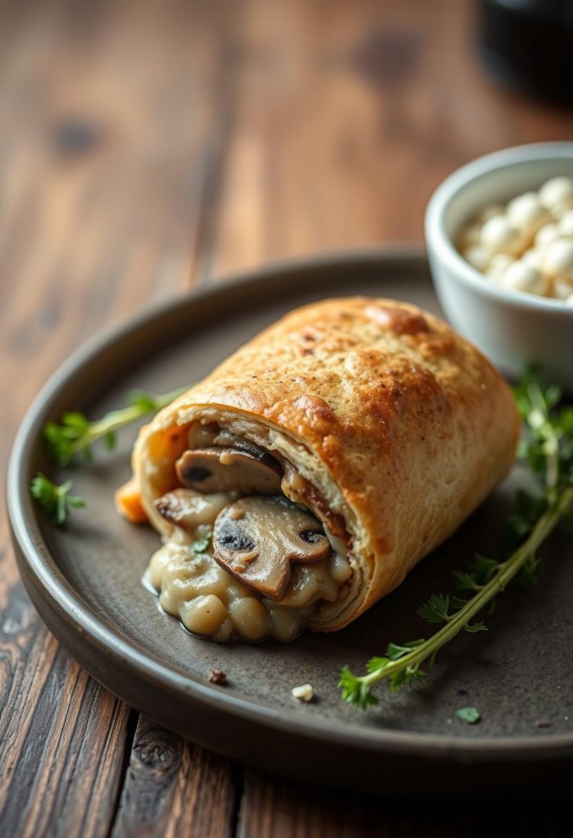 Mushroom and Lentil Wellington