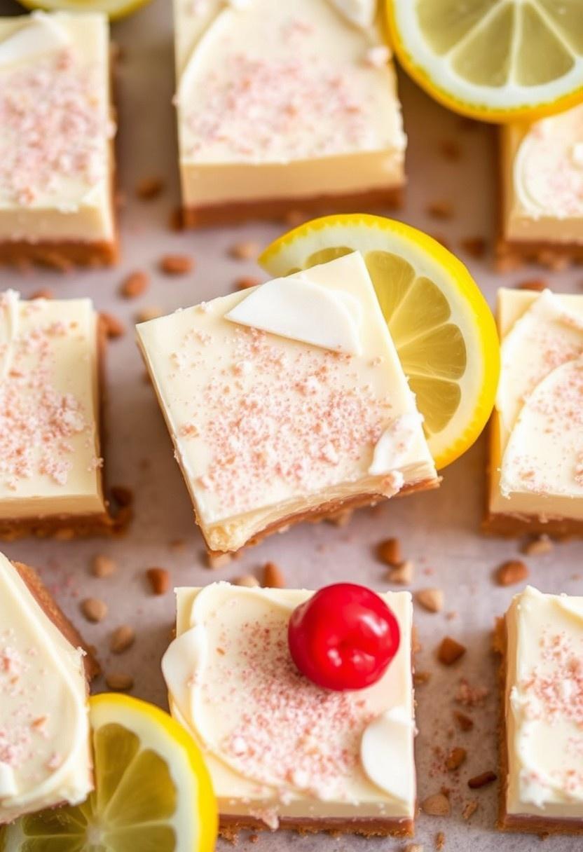 No-Bake Lemon Cheesecake Bars