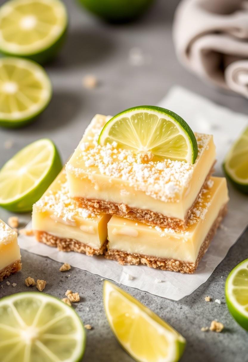 No-Bake Vegan Key Lime Pie Bars