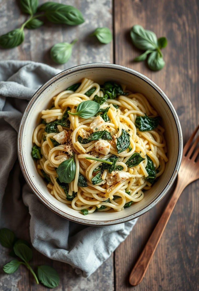 One-Pot Spinach and Artichoke Orzo