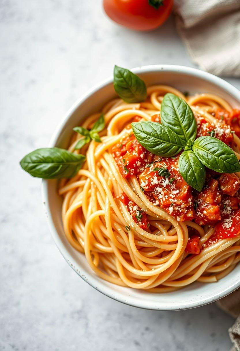 One-Pot Tomato Basil Pasta