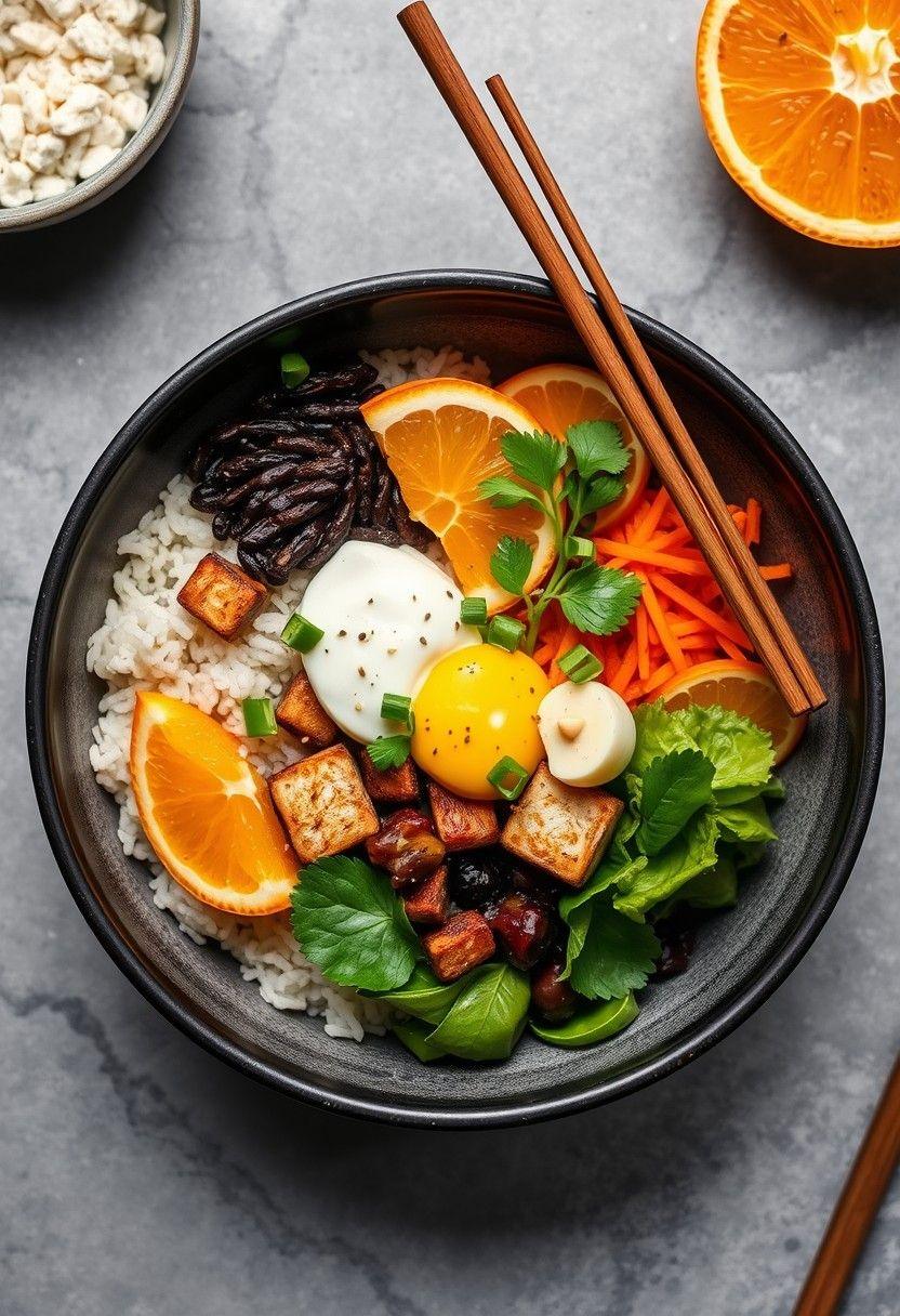 Orange Tofu Buddha Bowl