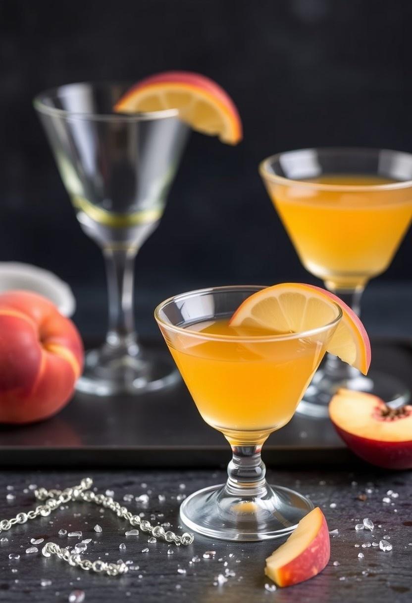 Peach Bellini Jello Shots