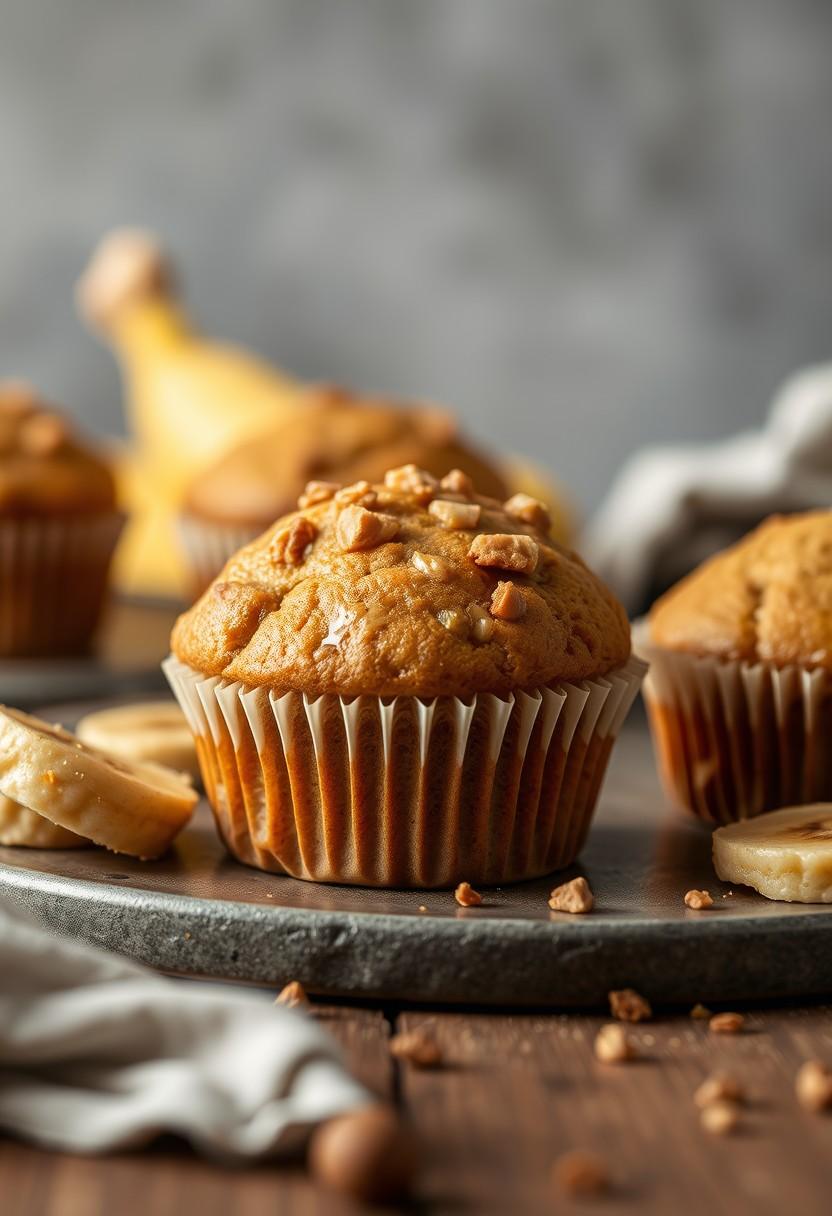 Peanut Butter Banana Muffins