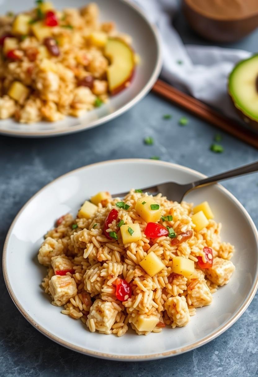 Peanut Butter Pineapple Fried Rice