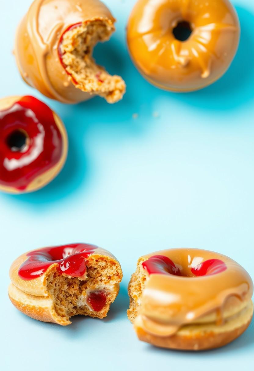 Peanut Butter and Jelly Doughnuts