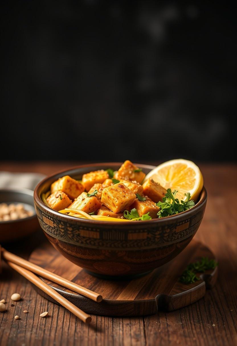 Peanut Tofu Satay Bowl