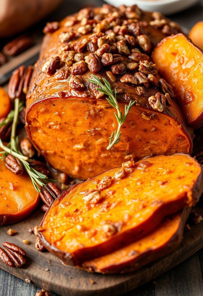 Pecan and Sweet Potato Roast