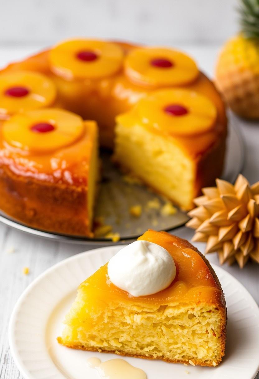 Pineapple Upside-Down Vegan Yellow Cake