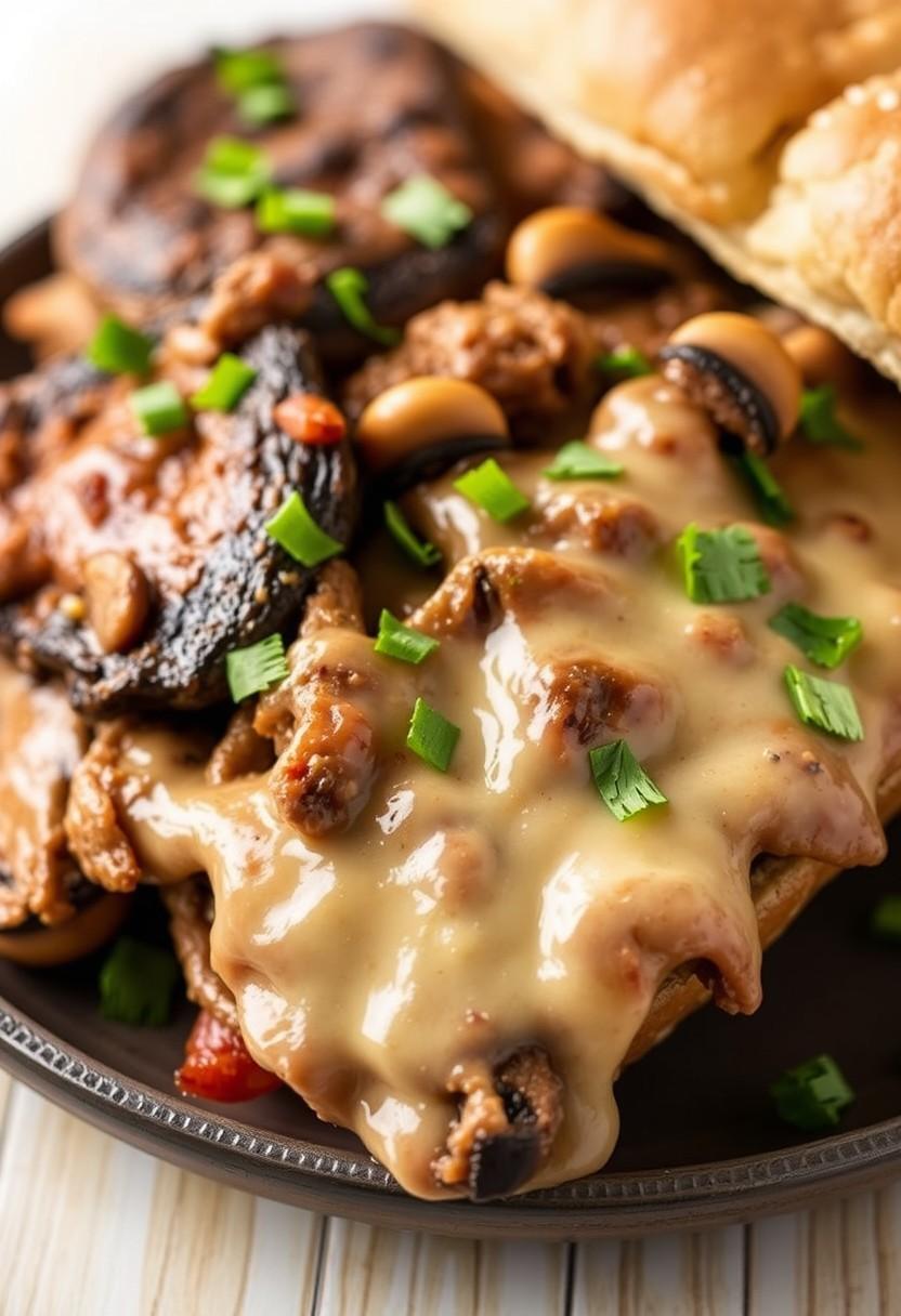 Portobello Mushroom Philly Cheesesteak