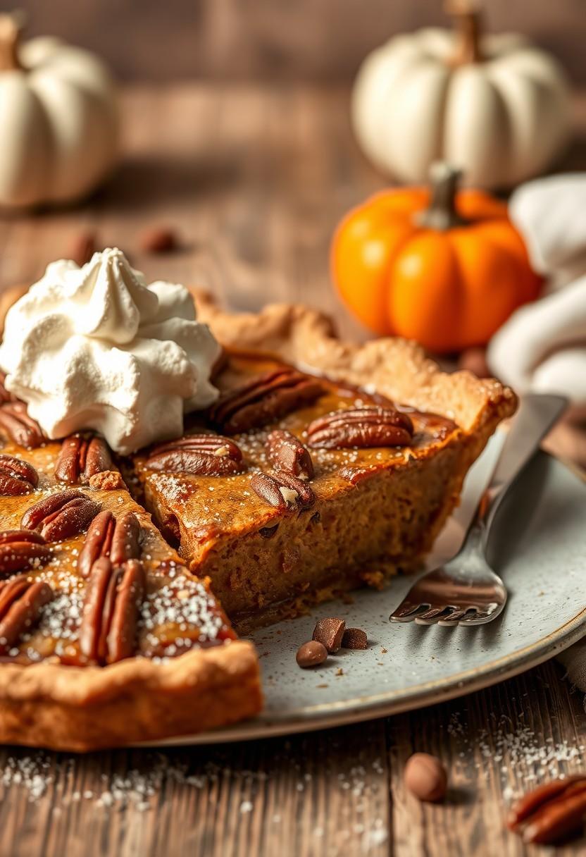 Pumpkin Pecan Pie