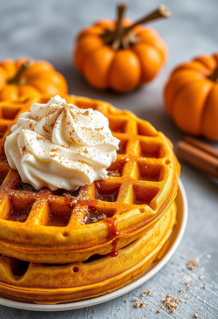 Pumpkin Spice Waffles