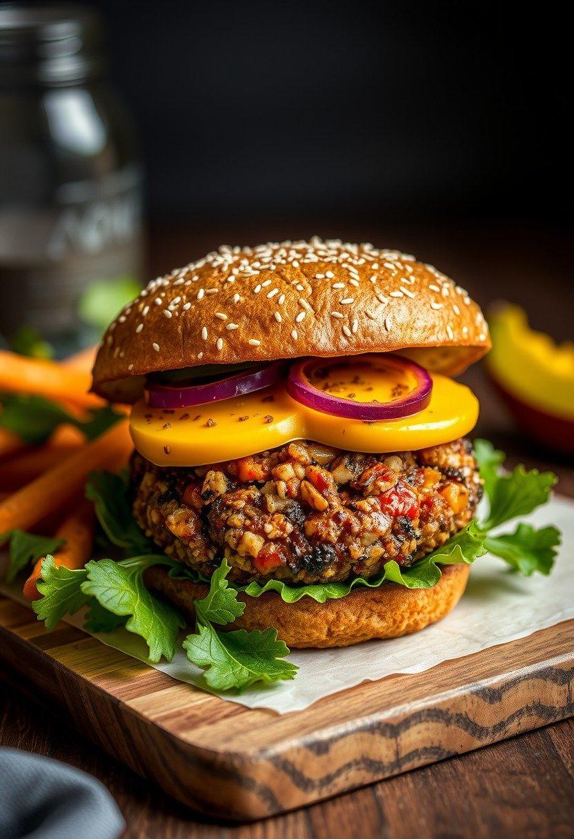 Quinoa and Sweet Potato Burger