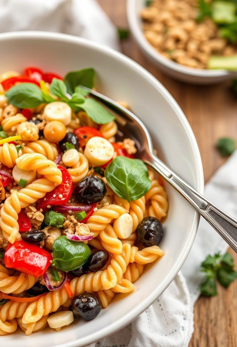 . Rainbow Veggie Pasta Salad