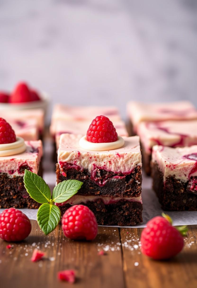 Raspberry Cheesecake Brownies