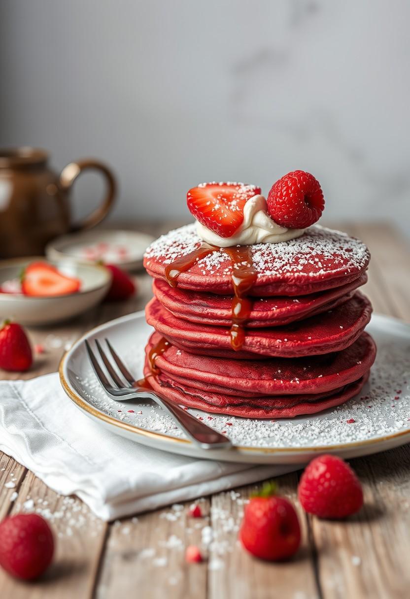 Red Velvet Pancakes