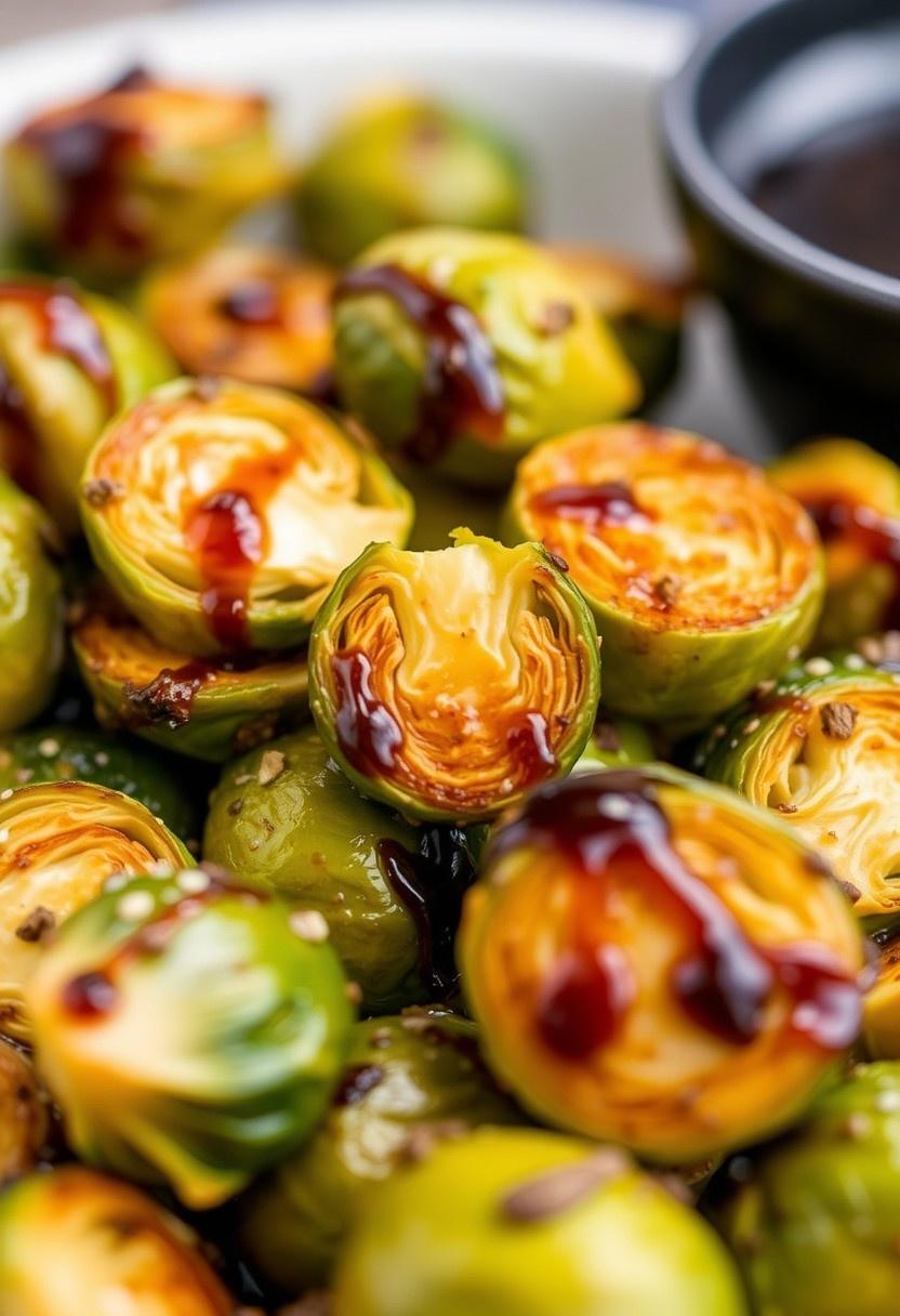 Roasted Brussels Sprouts with Balsamic Glaze