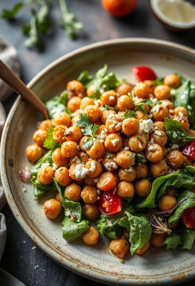 Roasted Chickpea Caesar Salad