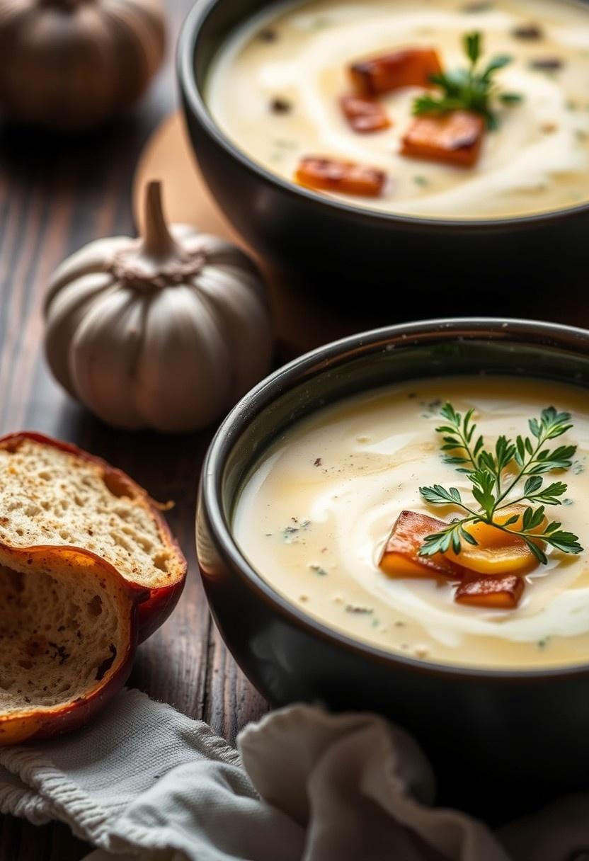 Roasted Garlic and Potato Zuppa Toscana