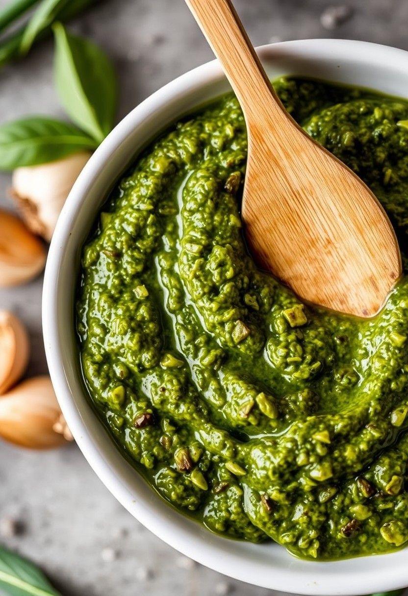 Roasted Garlic and Sage Pesto