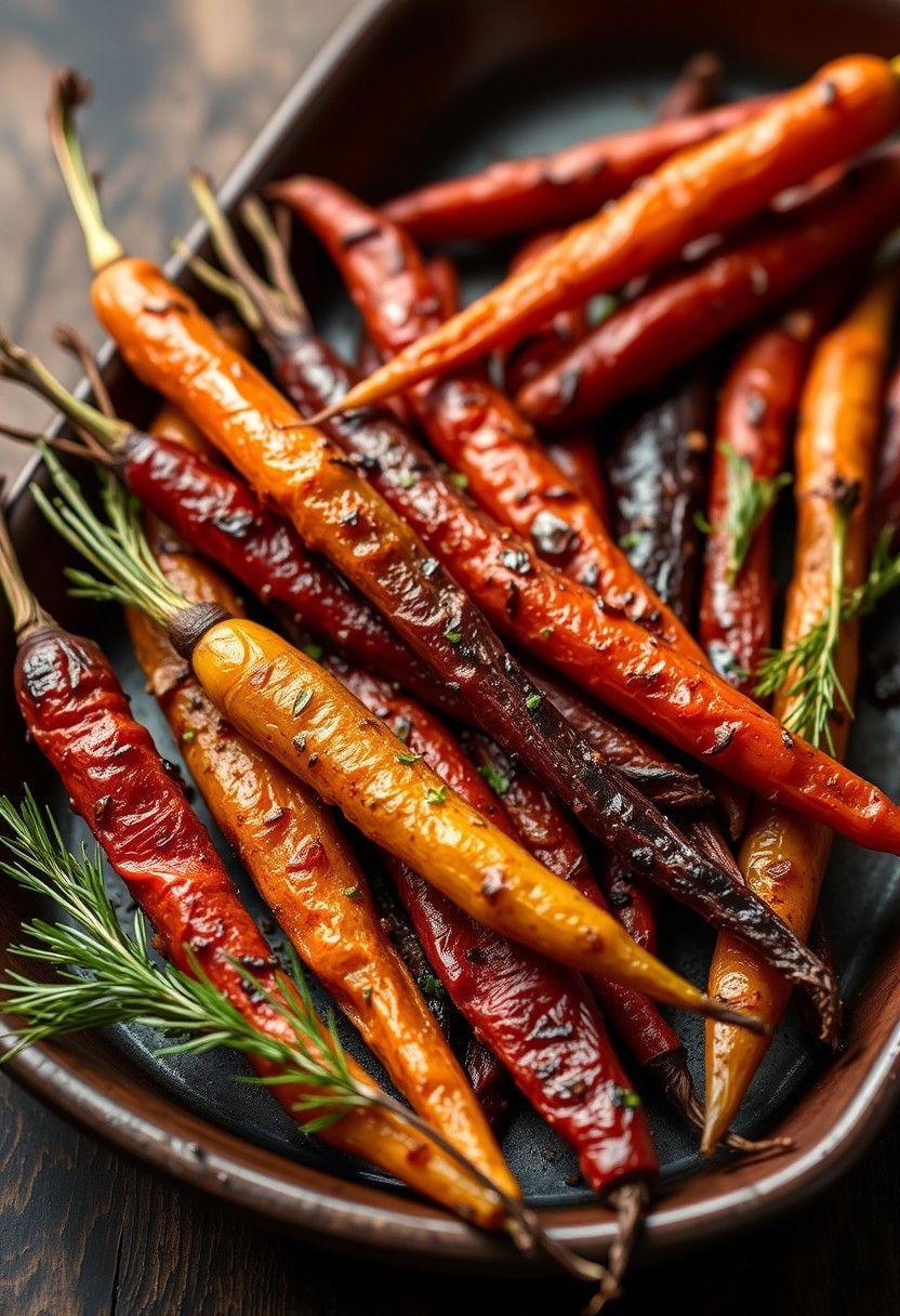 Roasted Rainbow Carrots