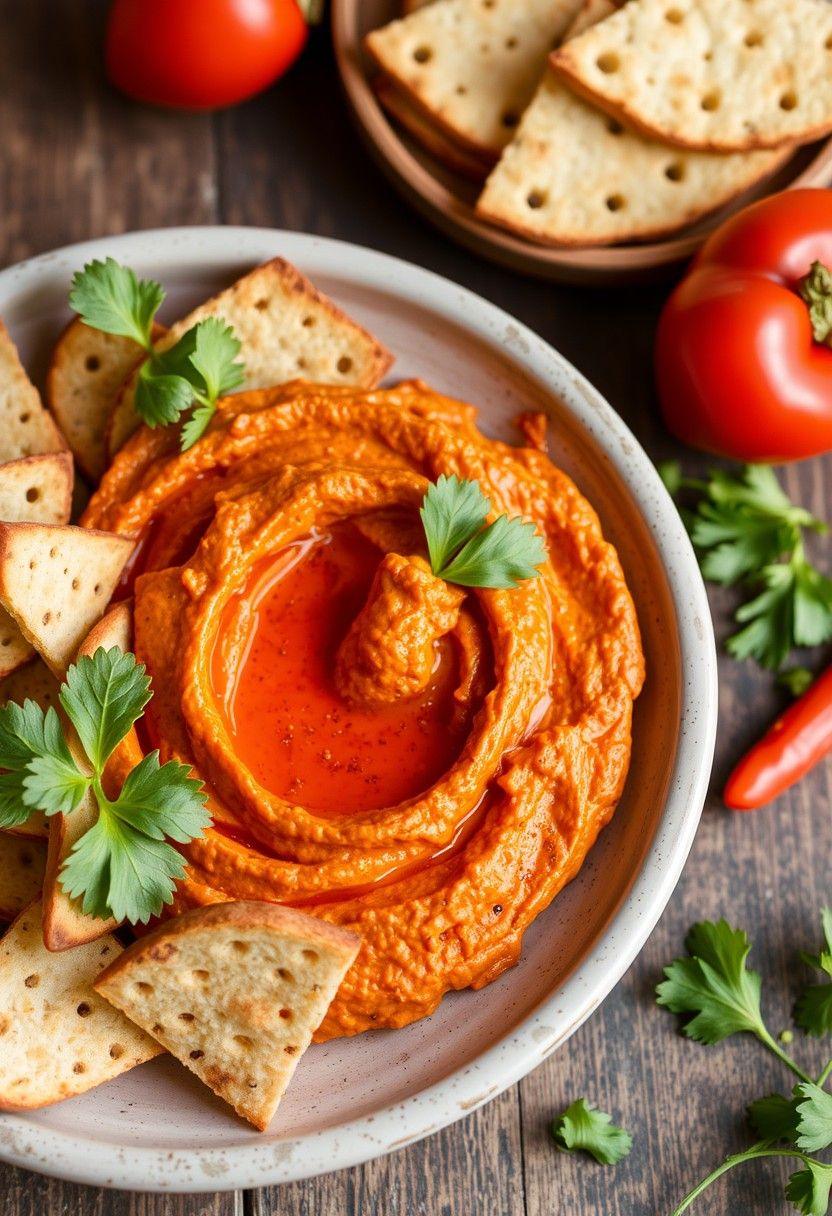 Roasted Red Pepper Hummus