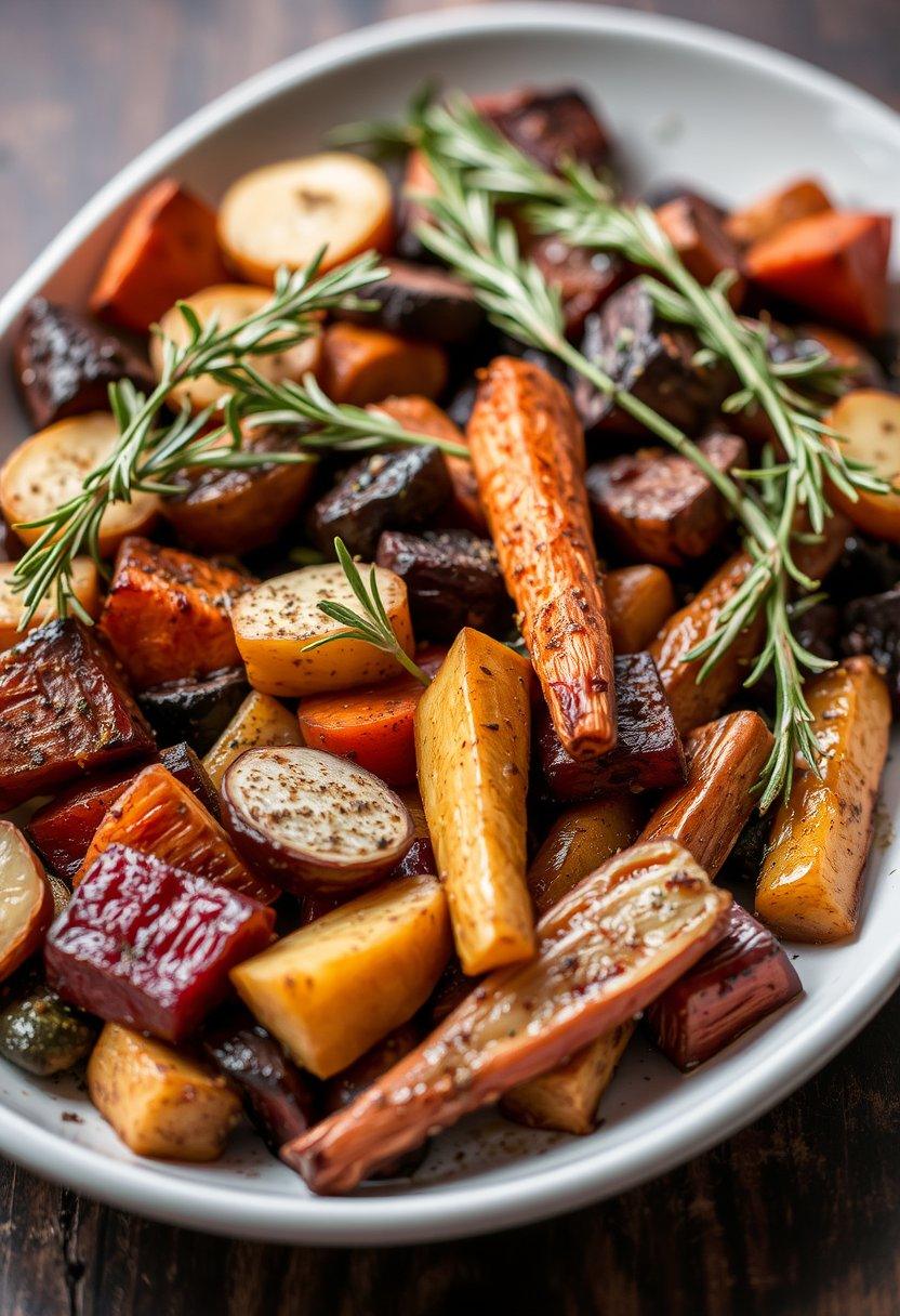 Rosemary Roasted Root Vegetables