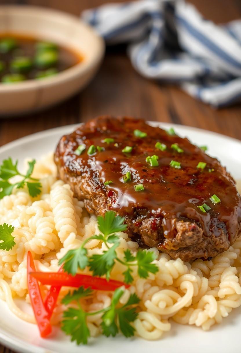 Seitan Salisbury Steak