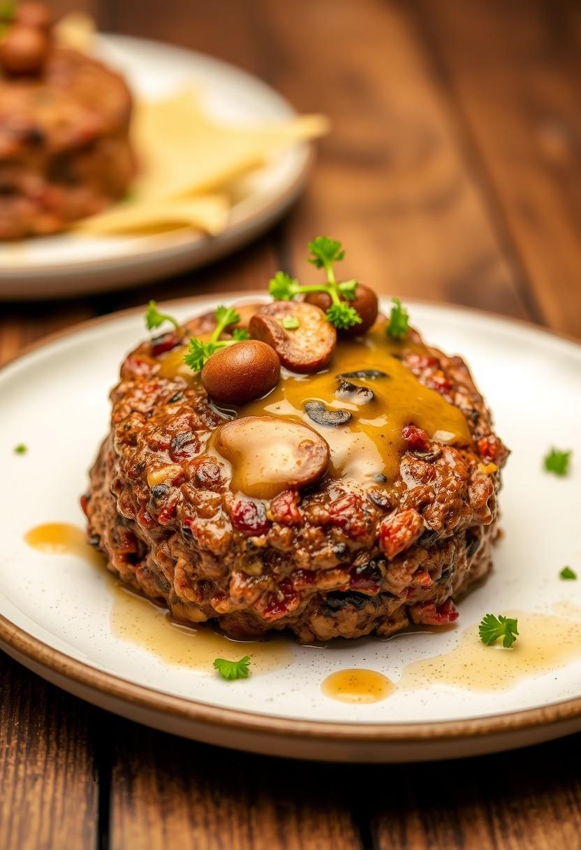 Seitan and Mushroom Meatloaf