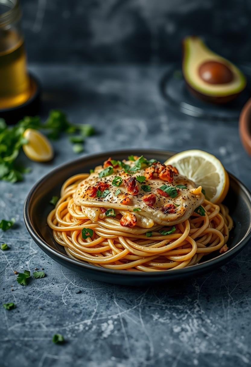 Smoky Tempeh Carbonara