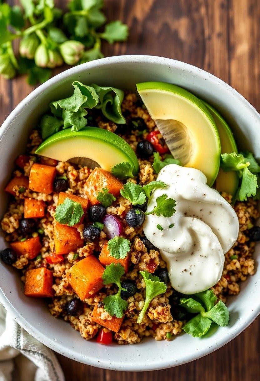 Southwest Sweet Potato and Quinoa Bowl