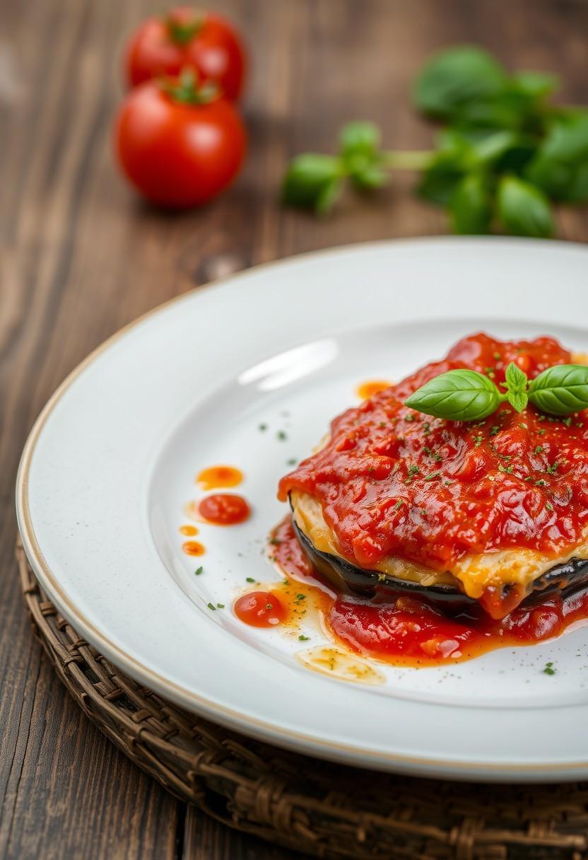 Spicy Arrabbiata Eggplant Parmesan