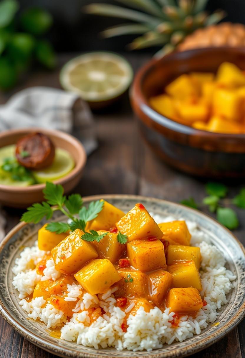 Spicy Pineapple Yellow Curry