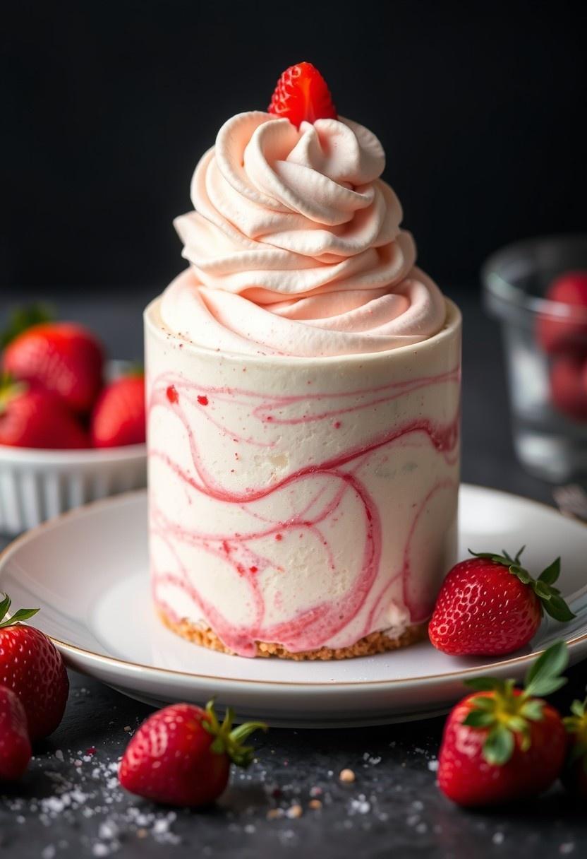 Strawberry Cheesecake Swirl