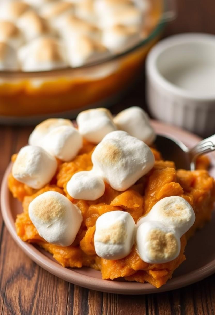 Sweet Potato Casserole with Marshmallow Topping