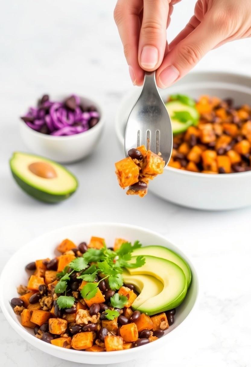 Sweet Potato and Black Bean Burrito Bowl