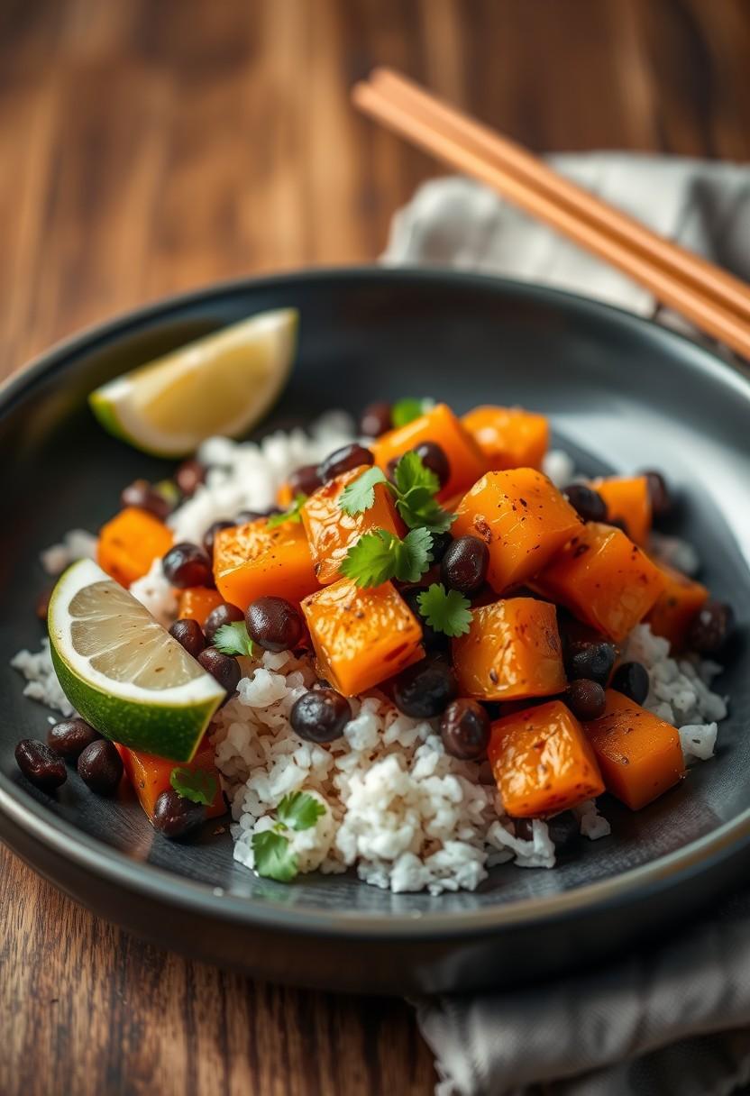 Sweet Potato and Black Bean Hash