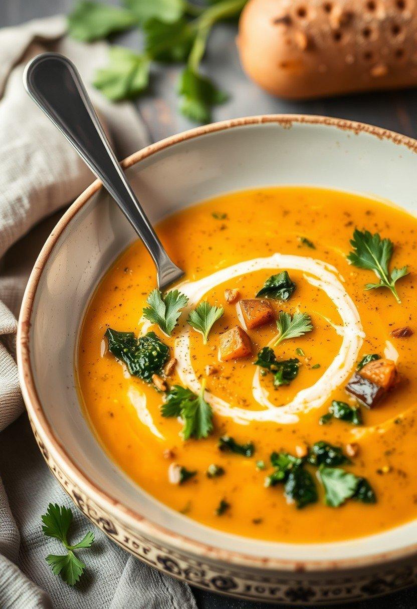 Sweet Potato and Kale Zuppa Toscana