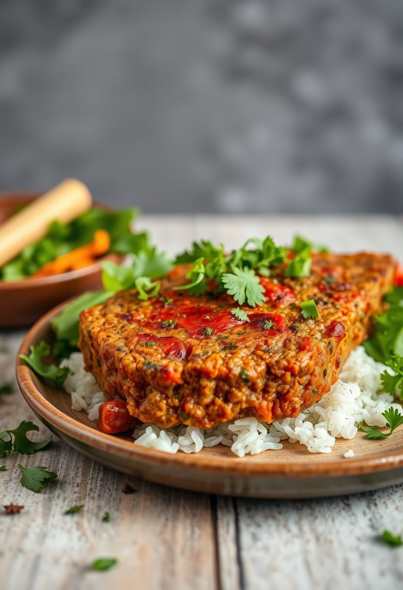 Sweet Potato and Lentil Meatloaf