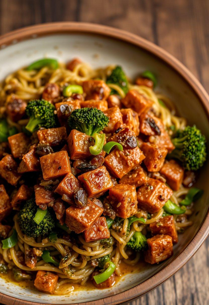 Tempeh and Broccoli Hash