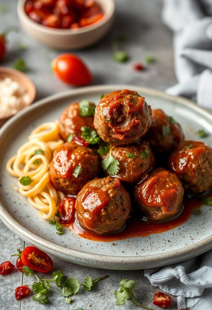 Tempeh and Sun-Dried Tomato Meatballs